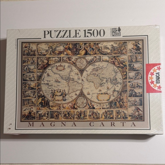 Educa Other - Vintage . EDUCA. Magna Carta 1500 Piece Puzzle. Made in Spain 🇪🇸